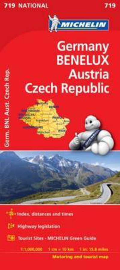 Michelin National Maps: Germany, Benelux, Austria, Czech Republic - Michelin - Books - Michelin - 9782067219854 - October 31, 2020