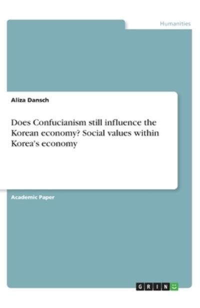 Cover for Dansch · Does Confucianism still influenc (N/A)