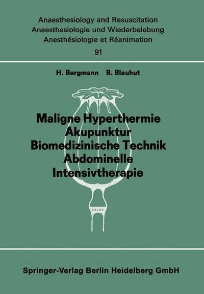 Cover for H Bergmann · Fortbildung 3: Schock Entstehung Erkennung Uberwachung Behandlung - Anaesthesiologie und Intensivmedizin / Anaesthesiology and Intensive Care Medicine (Paperback Book) [1975 edition] (1975)