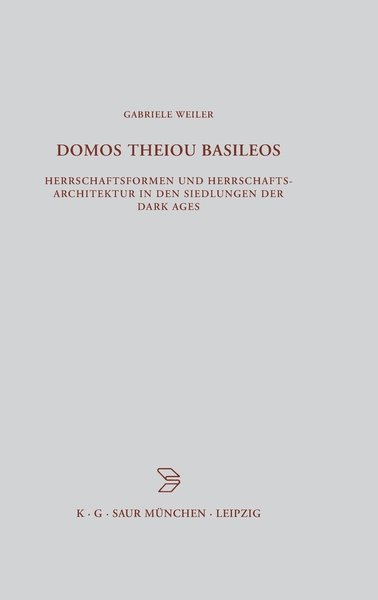 Cover for Weiler · Domos Theiou Bza 136 (Buch) [German edition] (2000)