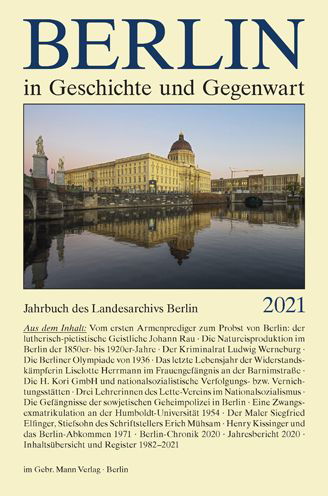 Cover for Werner Breunig · Berlin in Geschichte Und Gegenwart (Hardcover Book) (2022)