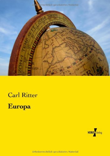 Cover for Carl Ritter · Europa (Paperback Book) [German edition] (2019)