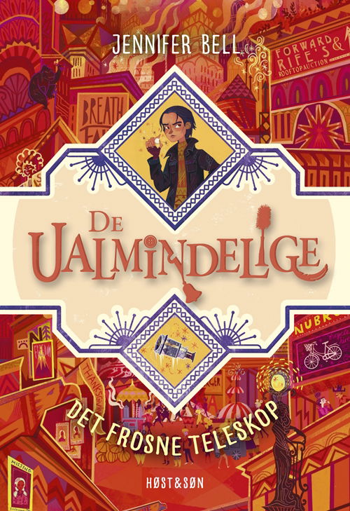 Cover for Jennifer Bell · De ualmindelige: De ualmindelige - Det frosne teleskop (Sewn Spine Book) [1. Painos] (2018)