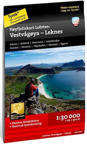 Cover for Calazo · Lofoten: Vestvagøya - Leknes - Høyfjellskart - High alpine map (Landkart) (2021)