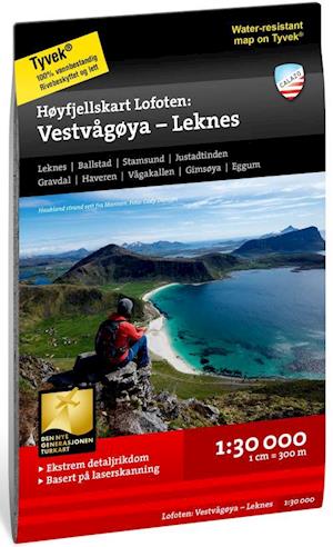 Cover for Calazo · Høyfjellskart Lofoten: Vestvågøya - Leknes 1:30.000 (CD/DVD) (2019)