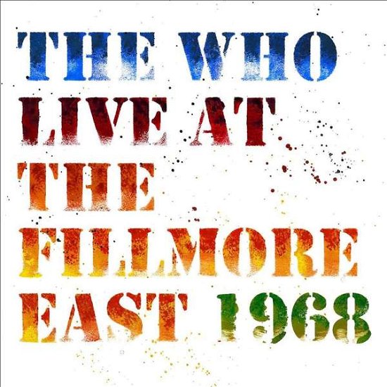 Cover for The Who · Live at the Fillmore (CD) (2018)