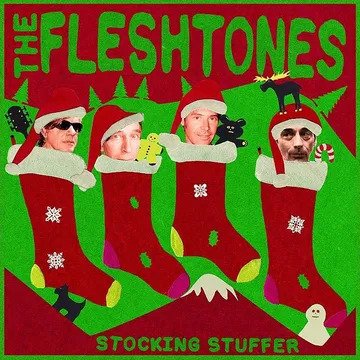 Cover for the Fleshtones · Stocking Stuffer (15th Anniversary) (GREEN VINYL) (LP) [Black Friday 2023 edition] (2023)