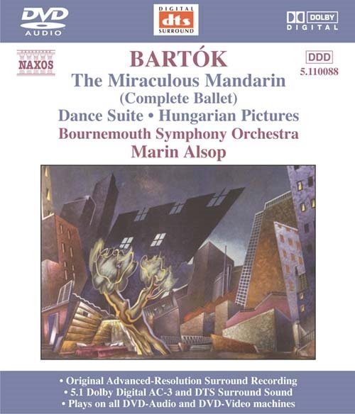 Cover for Bartok - Alsop / Bournemouth Symphony Chorus &amp; Orchestra · Miraculous Mandarin - Dance Suite - Hungarian Pictures (DVD) (2005)