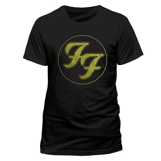 Foo Fighters: Logo In Gold Circle (T-Shirt Unisex Tg. 2XL) -  - Fanituote -  - 5054015116855 - 