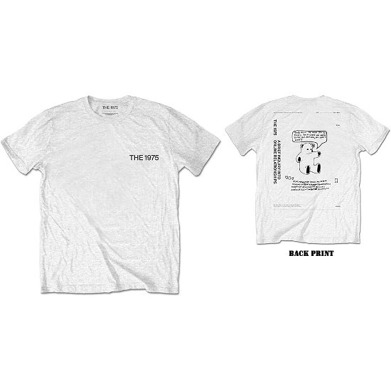 Cover for The 1975 · The 1975 Unisex T-Shirt: ABIIOR Teddy (Back Print) (T-shirt) [size L] [White - Unisex edition]