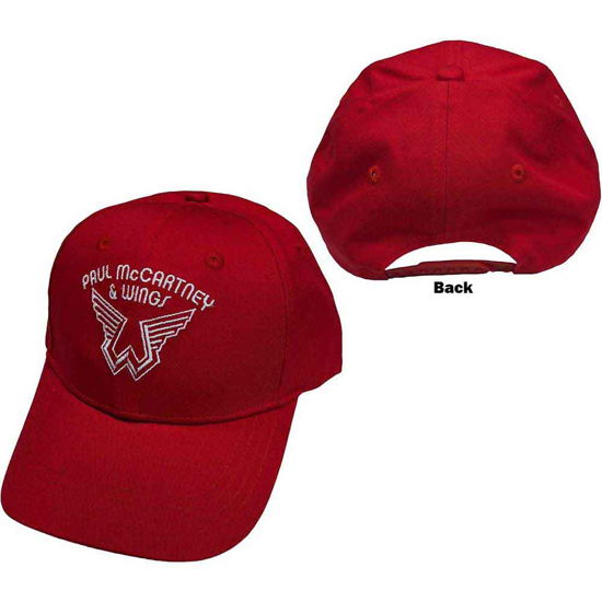 Cover for Paul McCartney · Paul McCartney Unisex Baseball Cap: Wings Logo (Red &amp; Black) (CLOTHES) (2023)