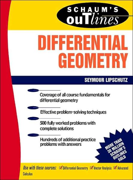 Cover for Martin Lipschutz · Schaum's Outline of Differential Geometry (Pocketbok) [Ed edition] (1969)