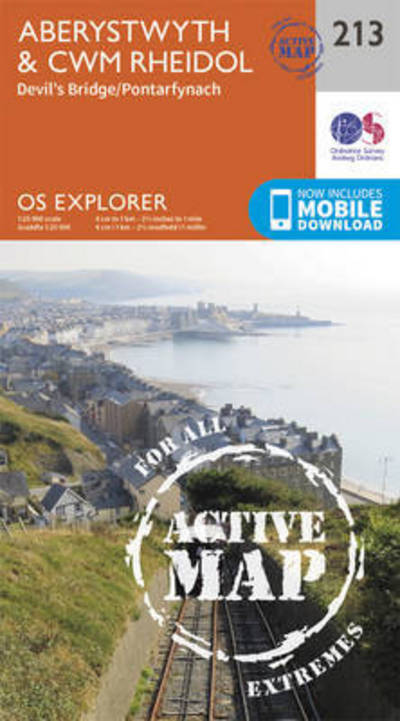 Cover for Ordnance Survey · Aberystwyth and Cwm Rheidol - OS Explorer Active Map (Landkarten) [September 2015 edition] (2015)
