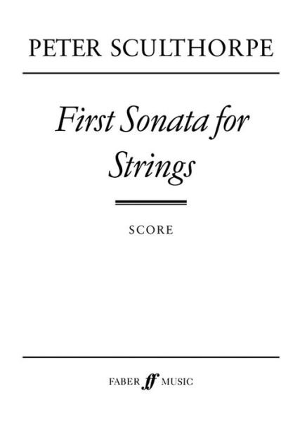 Cover for Peter Sculthorpe · First Sonata for Strings (Taschenbuch) (1998)