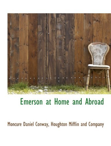 Cover for Moncure Daniel Conway · Emerson at Home and Abroad (Paperback Book) (2010)