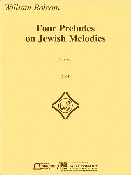 Cover for William Bolcom · Four Preludes on Jewish Melodies - Organ (Paperback Book) (2007)