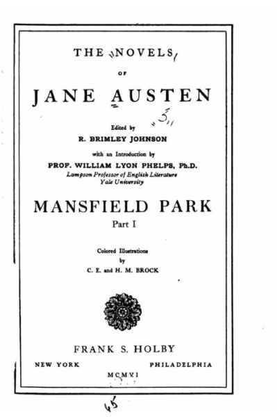 Mansfield Park - Part I - Jane Austen - Kirjat - Createspace Independent Publishing Platf - 9781522866855 - maanantai 21. joulukuuta 2015