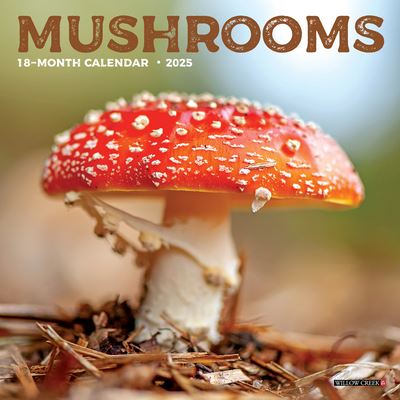 Willow Creek Press · Mushrooms 2025 7 X 7 Mini Wall Calendar (Calendar) (2024)