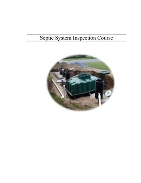 Cover for Building Inspection Institute · Septic System Inspection Course For Home &amp; Building Inspectors (Paperback Book) (2018)