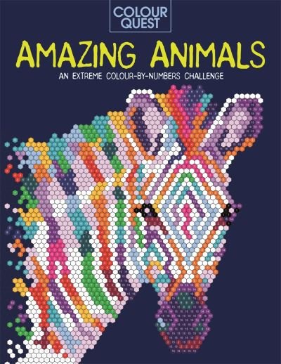 Cover for Lauren Farnsworth · Colour Quest®: Amazing Animals: An Extreme Colour by Numbers Challenge - Colour Quest (Paperback Book) (2021)