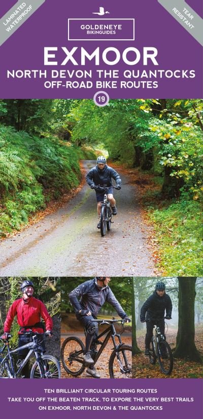 Cover for Al Churcher · Exmoor, North Devon &amp; the Quantocks Off-Road Bike Routes Map - Goldeneye Cycling Guides (Map) (2024)