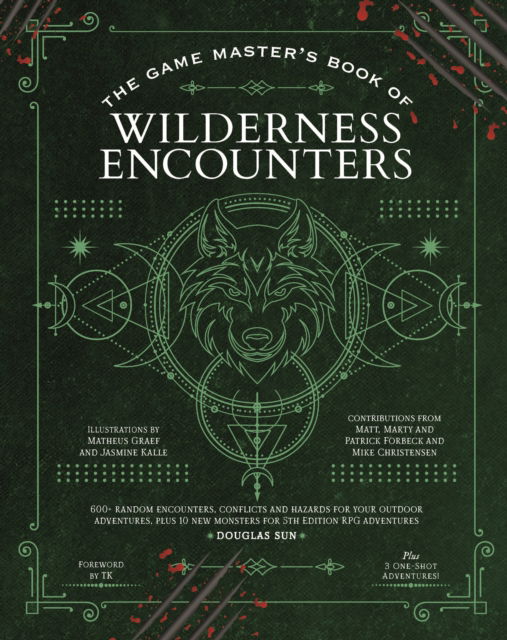 Cover for Douglas Sun · The Game Master's Book of Wilderness Encounters: 600+ random encounters, conflicts and hazards for your outdoor adventures, plus 10 new monsters for 5th Edition RPG adventures - The Game Master Series (Hardcover Book) (2024)