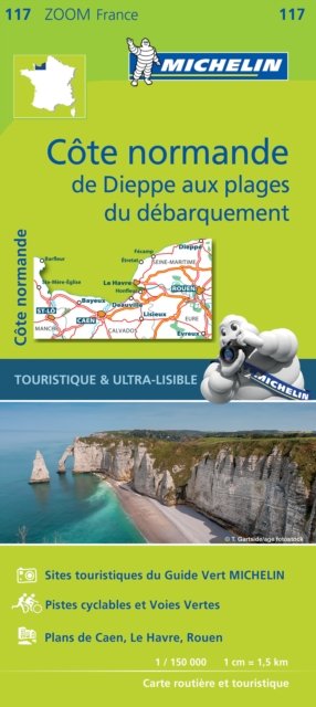 Normandy Coast - Zoom Map 117 - Michelin - Bøker - Michelin Editions des Voyages - 9782067209855 - 31. august 2023
