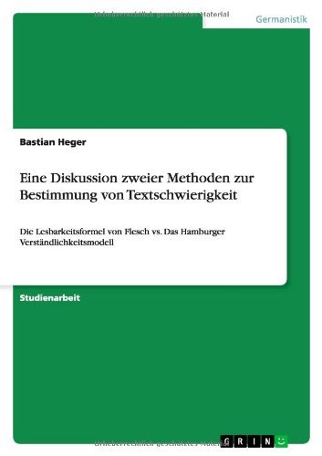 Eine Diskussion zweier Methoden z - Heger - Boeken - GRIN Verlag - 9783640687855 - 1 september 2010