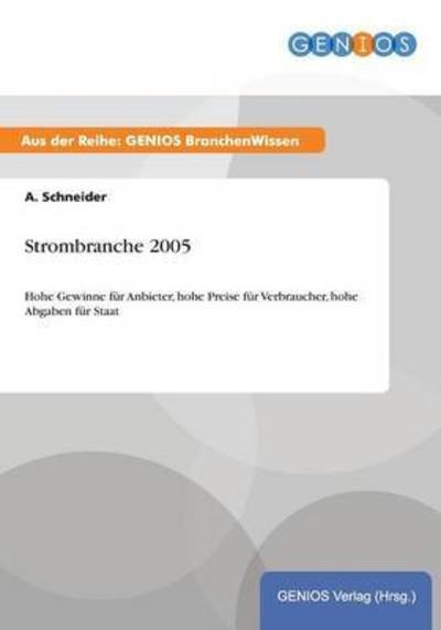 Cover for A Schneider · Strombranche 2005 (Paperback Book) (2015)