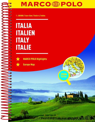 Cover for Marco Polo · Italy Marco Polo Road Atlas (Spiral Book) (2018)