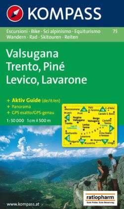 Cover for Mair-Dumont / Kompass · Trento-Levico-Lavarone, Kompass Wanderkarte 75 1:50 000 (Book) (2002)