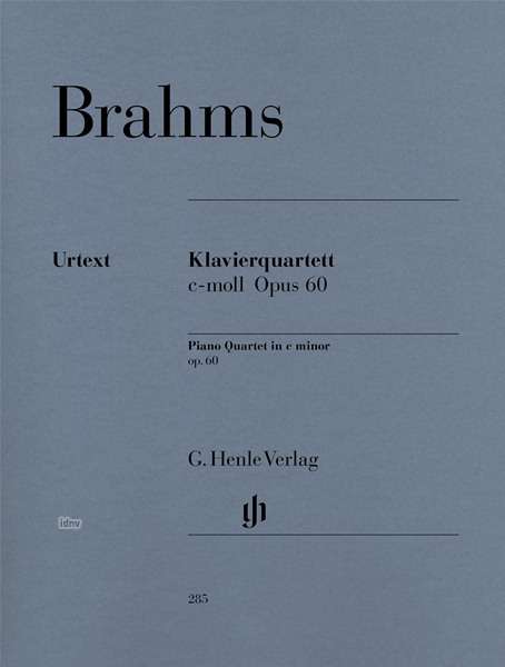 Cover for J Brahms · Klavierquar.c-moll op.60.HN285 (Book) (2018)