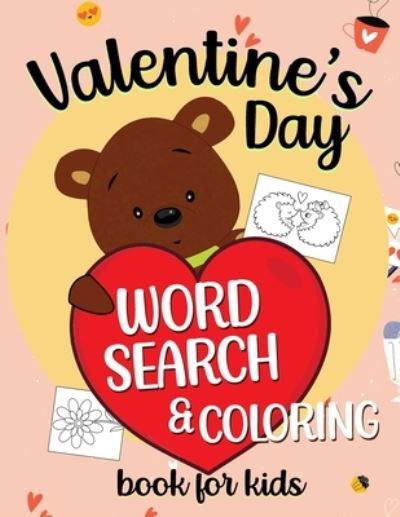 Cover for Sketchypages · Valentine's Day Word Search &amp; Coloring Book For Kids (Paperback Bog) (2021)