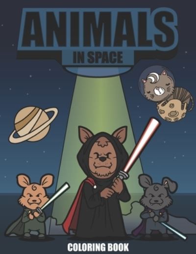 Cover for Giacob Journals Publishing · Animals In Space Coloring Book (Pocketbok) (2021)