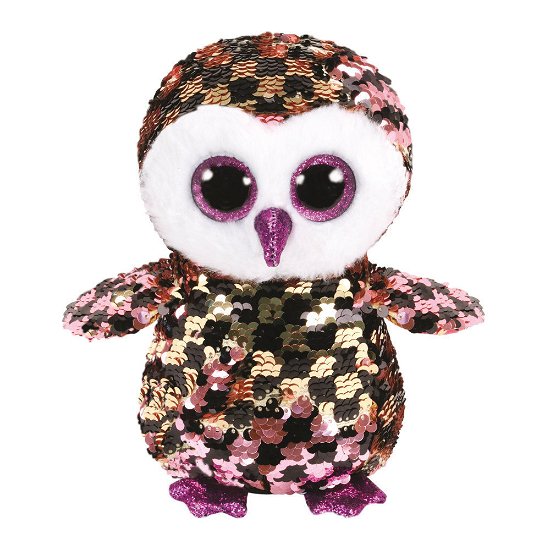 Ty  Boo Buddy  Flippables Checks Owl Plush - Ty  Boo Buddy  Flippables Checks Owl Plush - Produtos - Ty Inc. - 0008421367856 - 