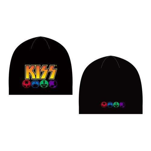 Cover for Kiss · KISS Unisex Beanie Hat: Logo &amp; Icons (TØJ) [Black - Unisex edition] (2012)