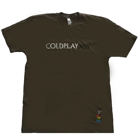 Cover for Coldplay · Coldplay Unisex T-Shirt: X &amp; Y High Up Above (Ex Tour) (T-shirt) [size L] [Green - Unisex edition]
