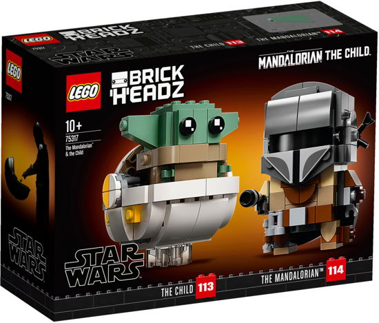 BrickHeadz Lego: Mandalorian en Baby Yoda (75317) - Lego - Koopwaar - Lego - 5702016899856 - 