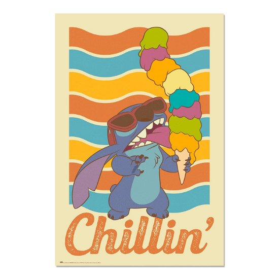 STITCH - Chillins - Poster 61x91cm - Stitch - Merchandise -  - 8435497290856 - 