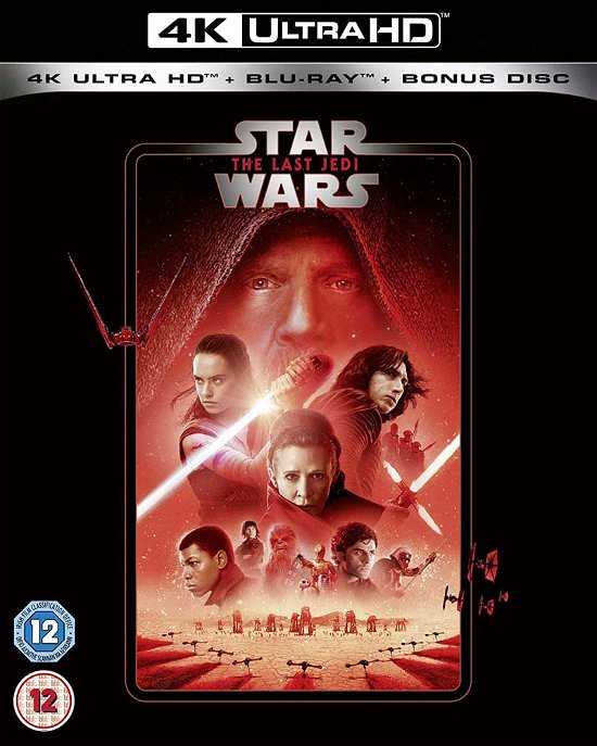 Star Wars - The Last Jedi - Star Wars Episode VIII - The Last Jedi (4k Blu-ray) - Film - Walt Disney - 8717418568856 - 24. august 2020