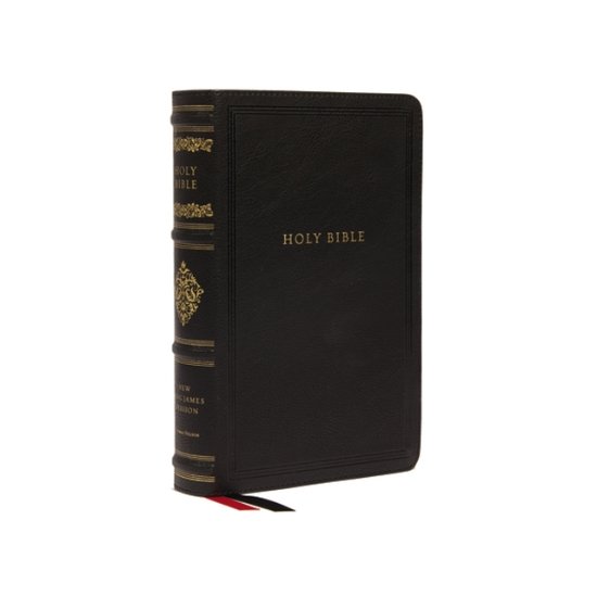 Cover for Thomas Nelson · NKJV, Wide-Margin Reference Bible, Sovereign Collection, Leathersoft, Black, Red Letter, Comfort Print: Holy Bible, New King James Version (Leather Book) (2022)