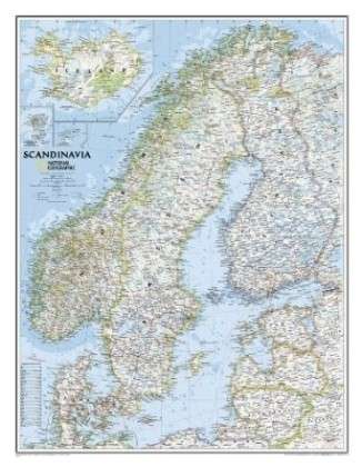 Cover for National Geographic Maps · Scandinavia Classic, Tubed: Wall Maps Countries &amp; Regions (Map) [2019th edition] (2019)