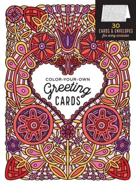 Cover for Caitlin Keegan · Color-Your-Own Greeting Cards: 30 Cards &amp; Envelopes for Every Occasion (Pocketbok) (2016)