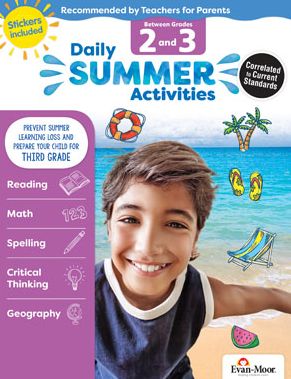 Cover for Evan Moor · Evan-Moor Daily Summer Activities, Between 2nd Grade &amp; 3rd Grade Activity Book (Paperback Book) (2018)