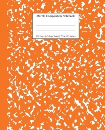 Marble Composition Notebook College Ruled - Young Dreamers Press - Książki - EnemyOne - 9781989387856 - 9 września 2019