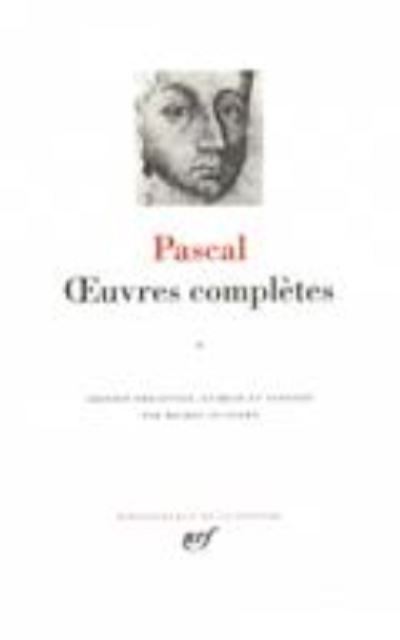 Cover for Blaise Pascal · Oeuvres completes 1 (Hardcover Book) [French edition] (1998)