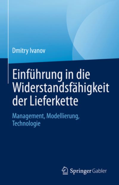 Cover for Dmitry Ivanov · Einführung in Die Widerstandsfähigkeit der Lieferkette (Bog) (2023)