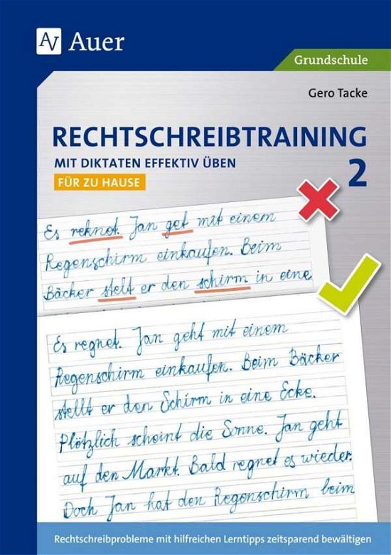 Cover for Tacke · Rechtschreibtraining.2 Zu Hause (Book)