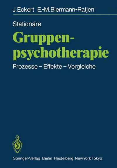 Cover for Jochen Eckert · Stationare Gruppen-psychotherapie (Paperback Book) [German edition] (1985)
