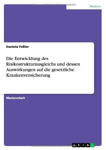 Cover for Feßler · Die Entwicklung des Risikostrukt (Book) [German edition] (2013)